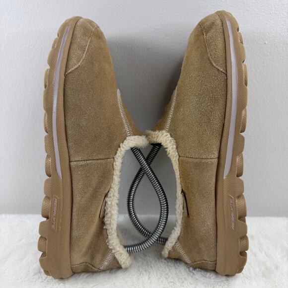 Skechers Go Walk Faux Fur Slip-On Women’s Size 8.5 Tan - Picture 4 of 8